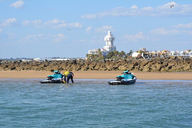 1 Hour Jet Ski Experience in Isla Canela - Ayamonte’s fish market from the water