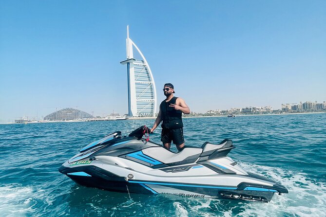 1 hour Jetski Tour - Burj Al Arab and Royal Atlantis - Jumeirah Beach Residence and Dubai Marina from offshore