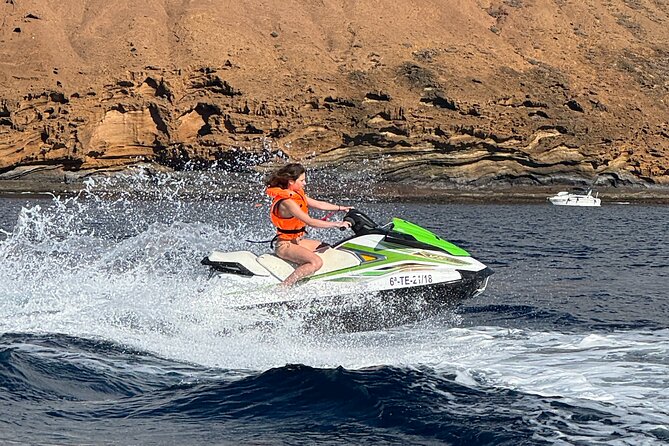 1 Person Turbo Jet Ski ride in Tenerife South with Pick Up - A small group makes a difference
