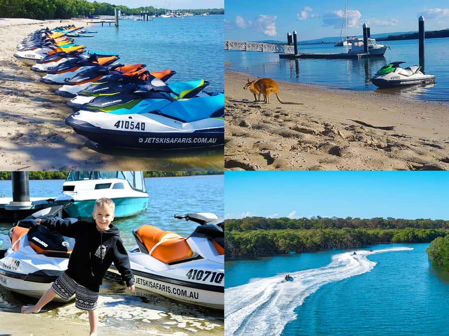 2.5-Hour Ultimate Jet Ski Safari to North Stradbroke Island - Following the Gold Coast waterways