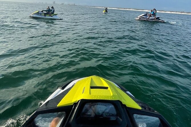 2 Hour Shell Island Jet Ski Dolphin Tour - Riding across St. Andrews Bay