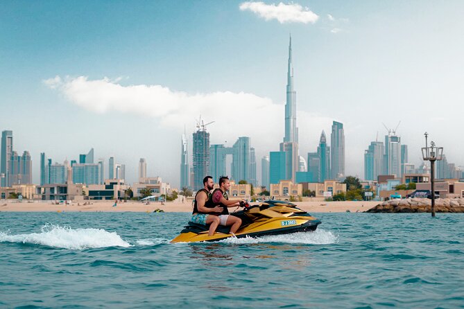 24 Karat Gold Jet Ski Adventure with Burj Khalifa View - Starting at Jumeirah 2 for a fast water escape