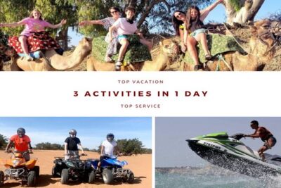 3 Activities in 1 day :Camel riding+ Jet ski+Quad biking