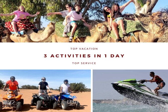 3 Activities in 1 day :Camel riding+ Jet ski+Quad biking - Morning camel ride beside the Oued Souss