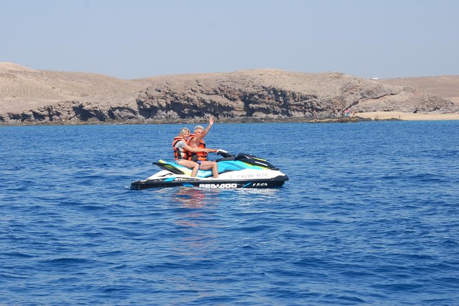 40min Jet Ski at Playa Quemada Lanzarote - Passing Puerto Calero Harbour