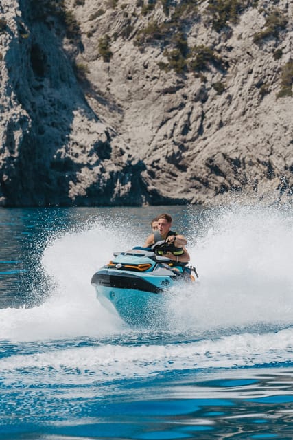 Alcudia: Jet Ski Tour to Lighthouse Island with photos - Riding across Alcudia Bay