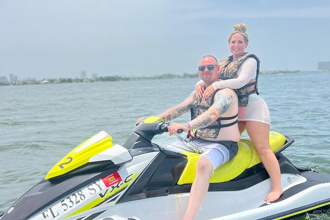 AquaFusion Combo: Jet Ski + Party Boat Excursion (Groups) - Water toys, snacks, and the party side