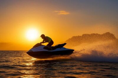 Arabian Sunset Jet Ski Tour – Waves Under the Orange Sky