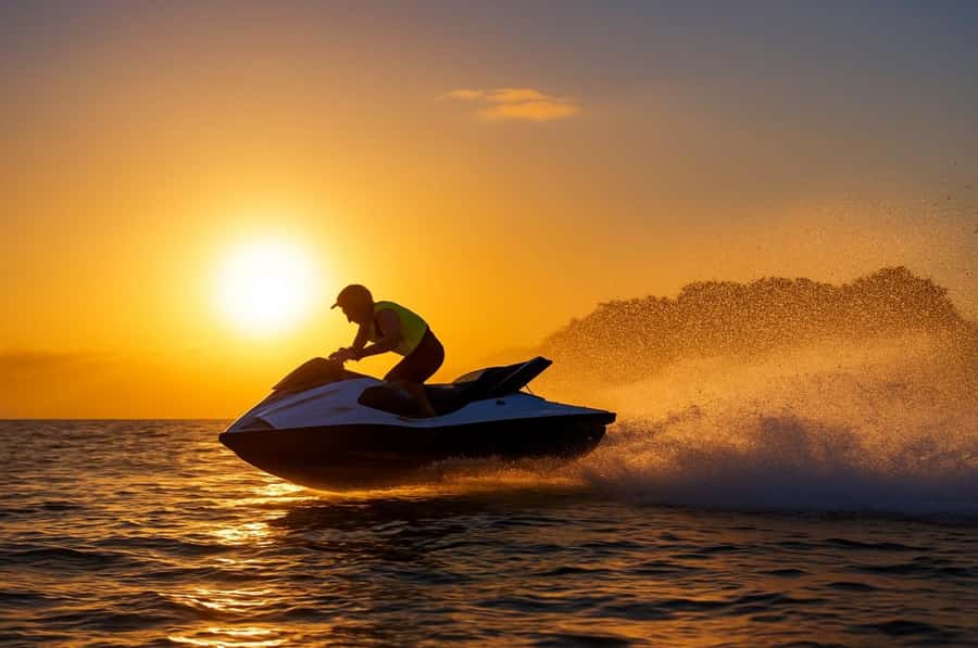 Arabian Sunset Jet Ski Tour – Waves Under the Orange Sky - What happens before you reach the water
