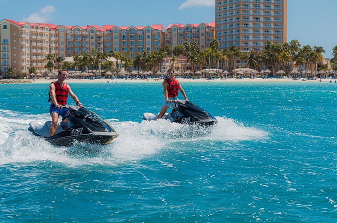 Aruba Single Jetski Waverunner near Eagle Beach - What the ride feels like in practice