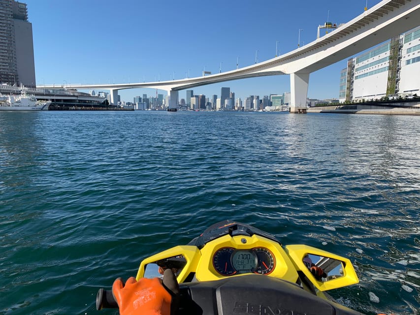 Asakusa : explore tokyo bay and canals by jet skis - Sky Tree from the Sumida River