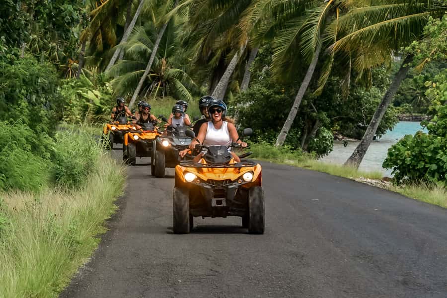 Bora Bora: Combo ATV & Jet Ski Day Trip with Polynesian BBQ - WW2 guns and Bora Bora’s wartime story