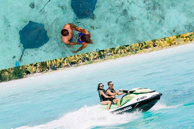 Bora Bora Jet Ski Tour, & Eco Shark / Ray Snorkel Cruise - Riding around Bora Bora’s bays and motus