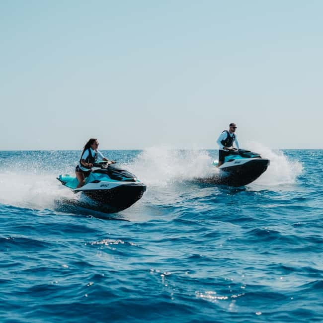 Cala d'Or | Jet Ski Tour 1 hour along southeast coast. - Leaving Cala dOr Marina on a SEADOO GTX 130