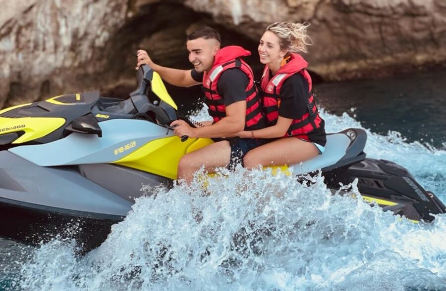 Cala Millor: Jetski Tour of Sea Lion Cave or Caves of Artà - The listed route, step by step