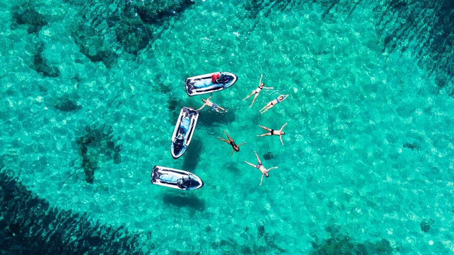 Calanova: Doble Jet Ski excursion with guide - Weather matters more than you might expect