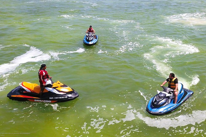 Cancun mangrove jet ski tour: 1 rider per jet ski - Safety training before the throttle opens