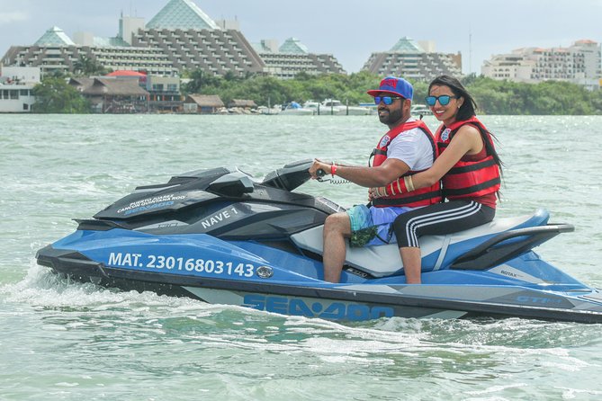 Cancun Mangrove Jet Ski Tour: 2 riders per jet ski - The snorkel mask: useful extra or main attraction?
