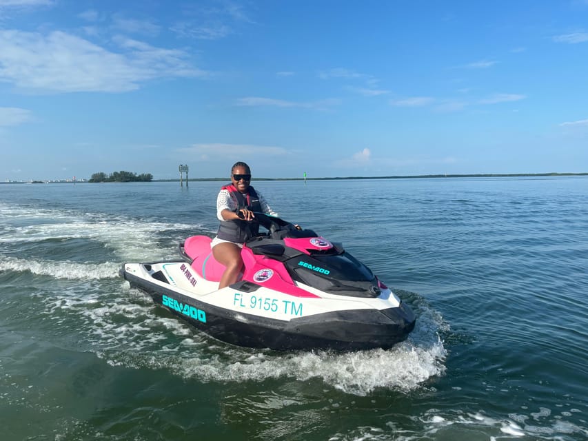 Clearwater: Dolphin Jet Ski Tour - 1 SKI FOR UP TO 3 PEOPLE - Florida boating rules for drivers