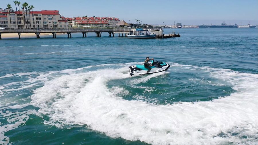 Coronado: San Diego Bay Jetski Rental - Finding the white booth at the ferry pier