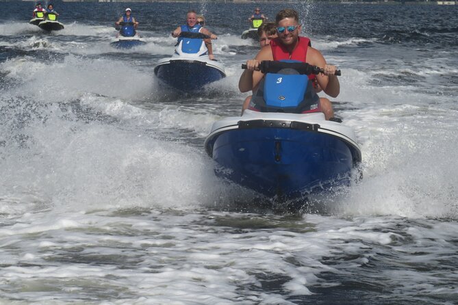 Crab Island Dolphin Jet Ski Adventure - Crab Island, Destin Harbor, and the route limits