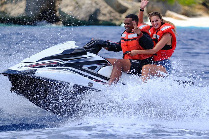 Curacao Snorkel Tour by Jet Ski - Riding Curacao’s southern shore