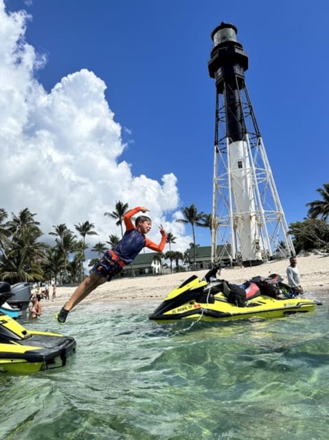 Delray Beach - Private Jet Ski Tour with Optional Snorkeling - Riding from Delray Beach toward Boca Raton