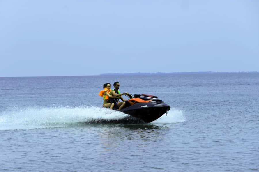 Diani Beach: Jet Ski Ride Along The Shores - The launch and the first burst of speed