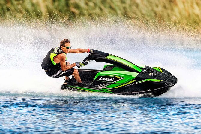 Doha: Jet Ski to Skyline with View of Katara and Pearl Qatar - Katara Cultural Village, seen from land and water