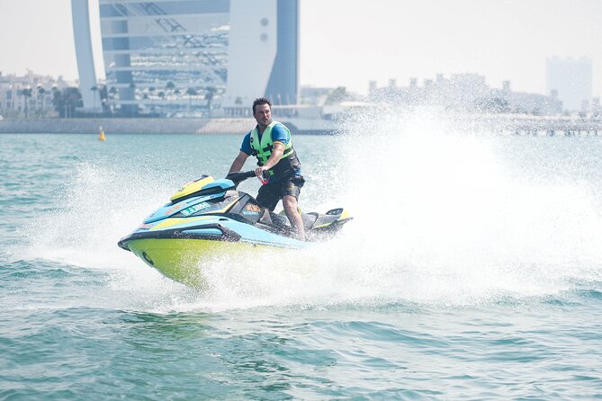 Dubai: 30min Jet Ski: Burj Al Arab w Pics, Videos, free Ice Cream - Who will enjoy this jet ski ride most?