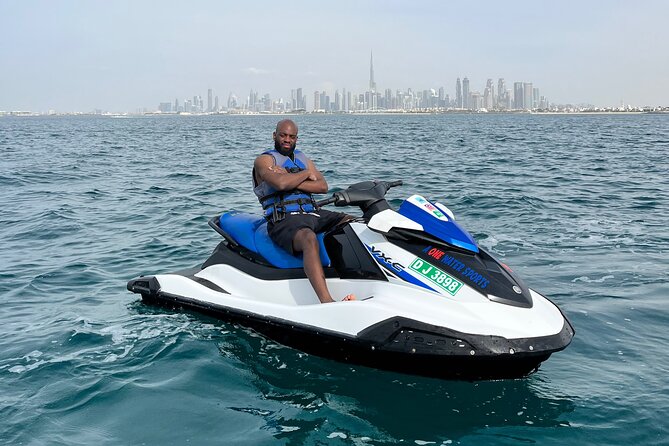 Dubai: 45 Min Jet Ski to Burj Khalifa & Burj Al Arab view - The briefing and first run across the waves