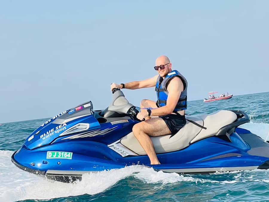 Dubai: Burj Al Arab and Atlantis Jet Ski Tour - The one-hour route toward Atlantis The Palm