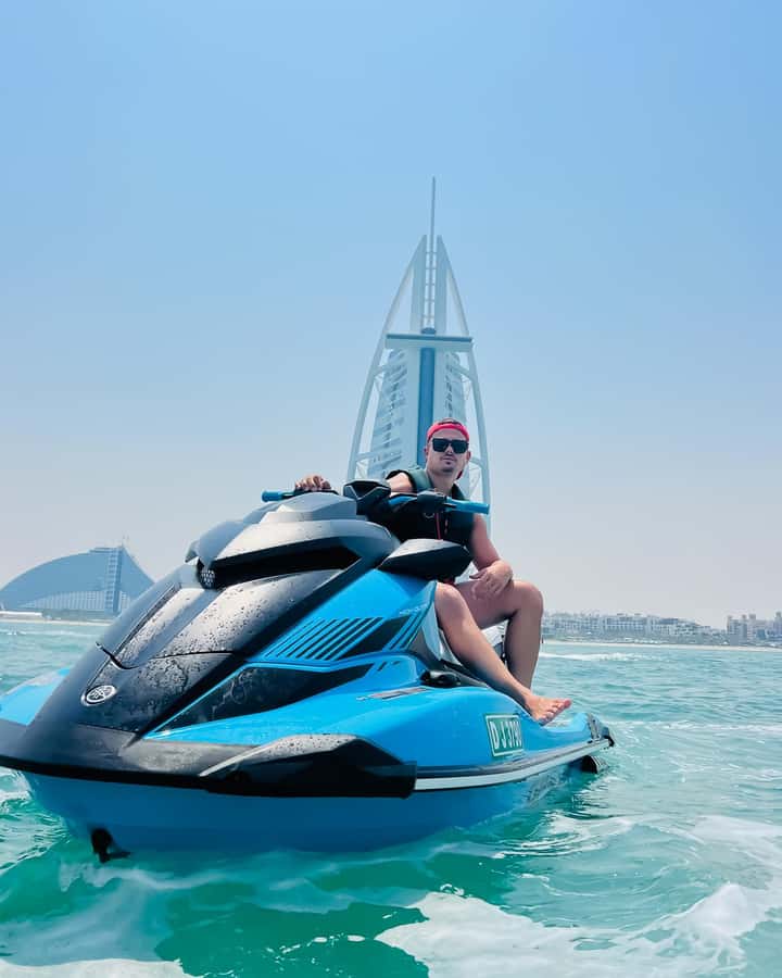 Dubai: Burj Al Arab Jetski Tour - Riding toward the Burj Al Arab