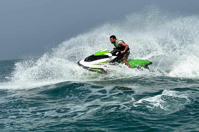 Dubai Jet ski 60 minute Guided Sightseeing Tour - Riding out from Dubai Marina Yacht Club