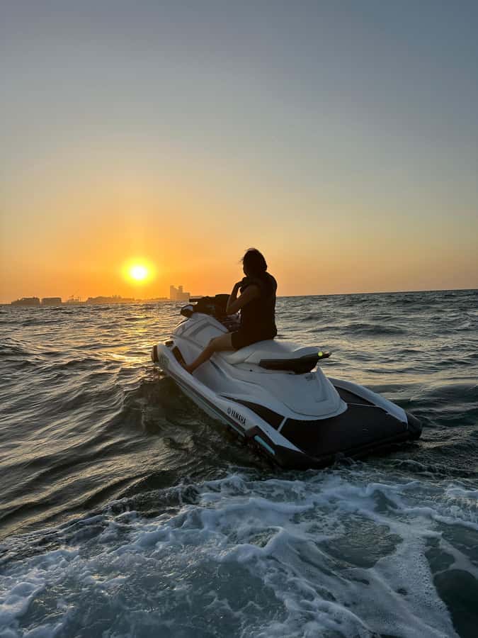 Dubai Jet Ski & Chill? More Like Jet Ski & Thrill! + Coffee - Following the guide along Dubai’s coast