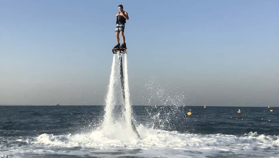 Dubai: Jet ski & Flyboard in Dubai Free Ice Cream - Sharing a jet ski along Dubai’s coast