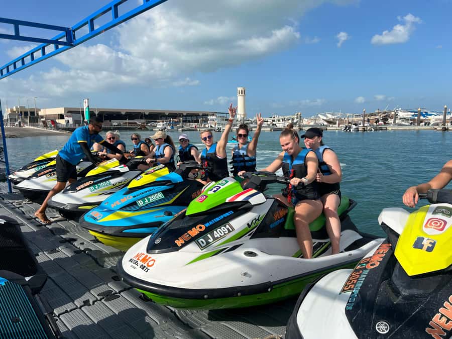 Dubai: Jet Ski to Atlantis with Videos, Photos and Ice Cream - Along Palm Jumeirah toward Atlantis The Royal