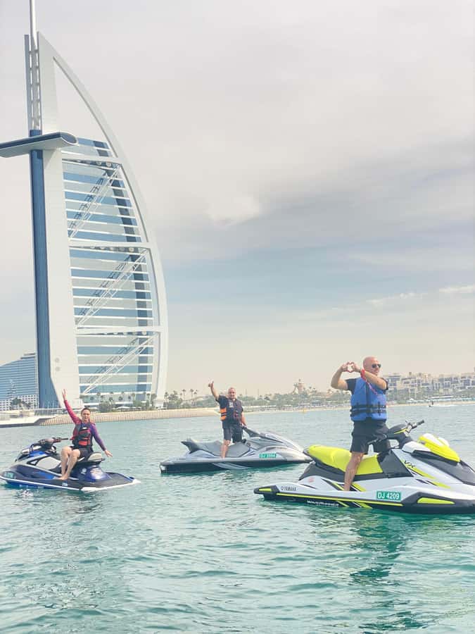 Dubai: Jet Ski Tour to Burj Al Arab and Atlantis - Jumeirah Beach and Umm Suqeim from sea level