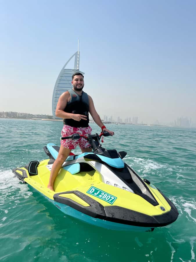 Dubai: Jet Ski Tour To Dubai marina, JBR - Starting near Burj Al Arab and Dubai Fish Market