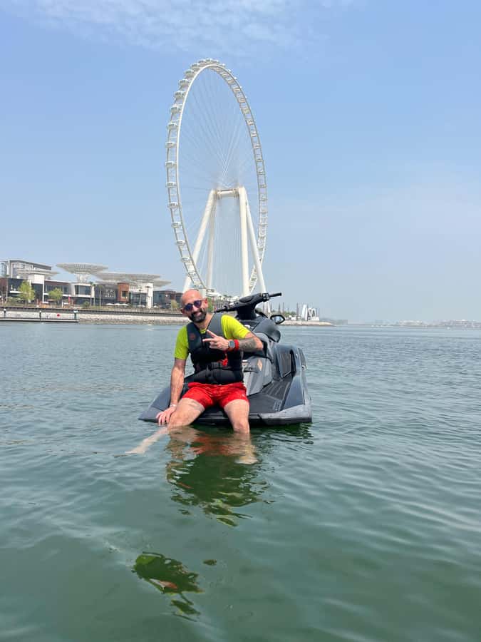 Dubai: Jet Ski Tour To Dubai marina, JBR - Burj Al Arab: the first major photo stop