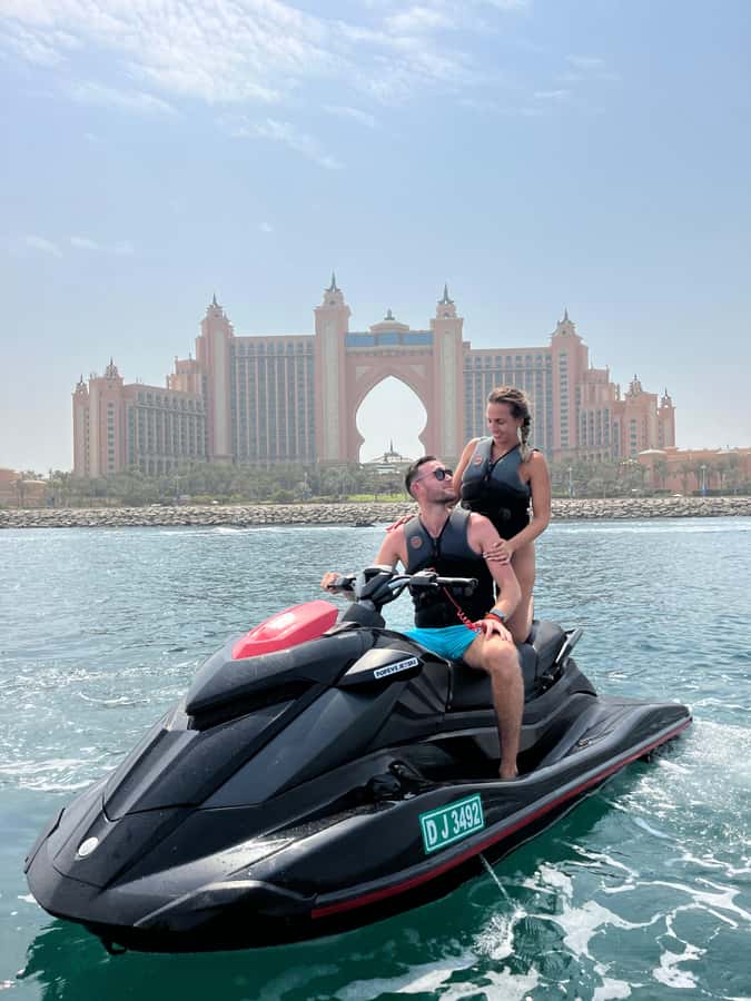 Dubai: Jet Ski Tour To Dubai marina, JBR - Riding a 260-horsepower Yamaha jet ski