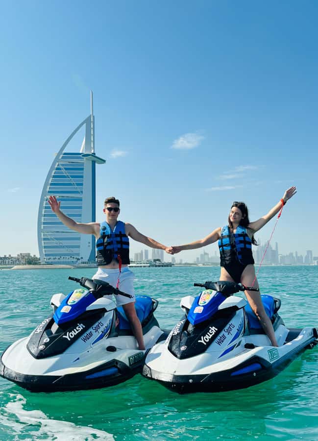 Dubai: Jetski Adventure w/ Burj Khalifa & Burj Al Arab Views - Burj Al Arab: the first big photo stop