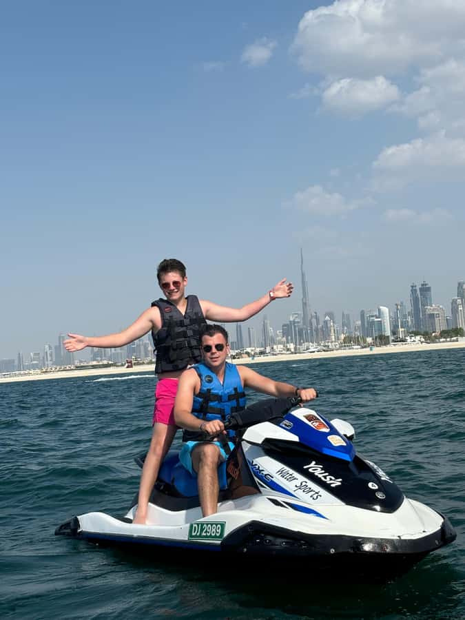 Dubai: Jetski Adventure w/ Burj Khalifa & Burj Al Arab Views - Burj Khalifa from the water