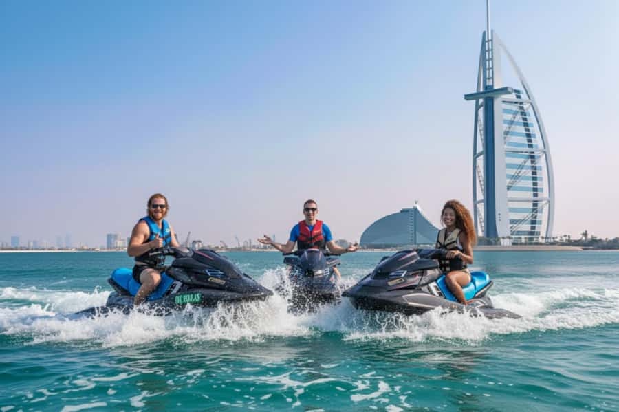 Dubai: Jetski, Burj Khalifa, Burj Al Arab, Juice, & Photos - Key points at a glance