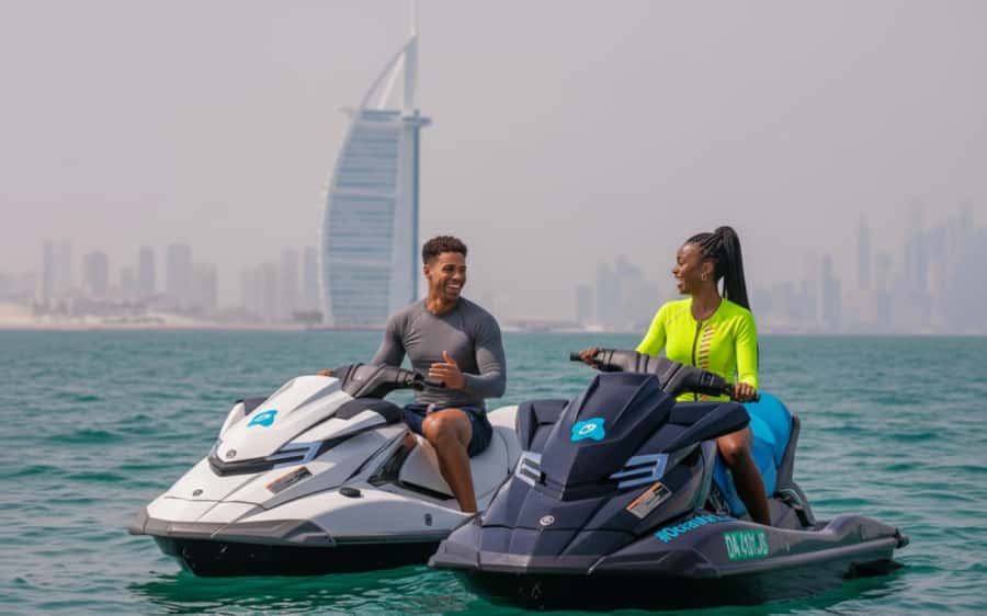 Dubai: Jetski, Burj Khalifa, Burj Al Arab, Juice, & Photos - Starting at Fishing Harbor 1