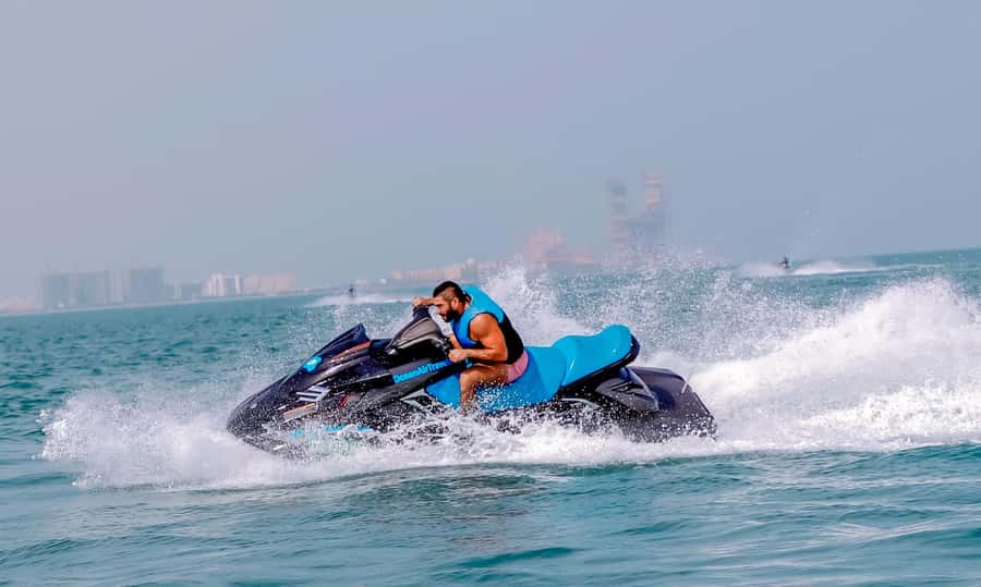 Dubai: Jetski Ride up to 2 People with Photos & Refreshments - Thirty minutes on a supercharged wave runner