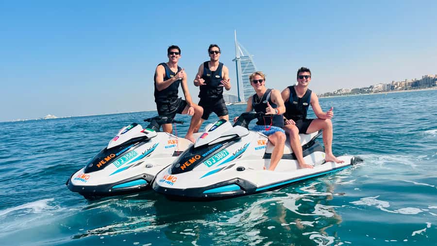 Dubai: Jetski to Burj Arab-Atlantis w Pic, Video & Icecream - Jumeirah Beach Hotel from the water