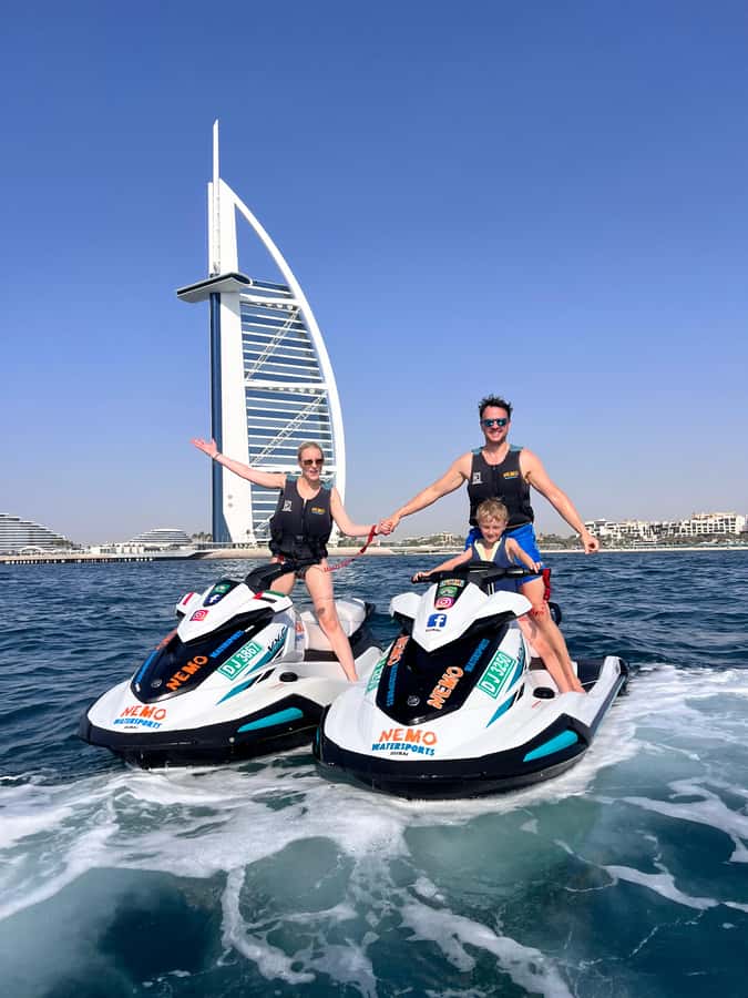 Dubai: Jetski to Burj Arab-Atlantis w Pic, Video & Icecream - The Burj Al Arab photo stop