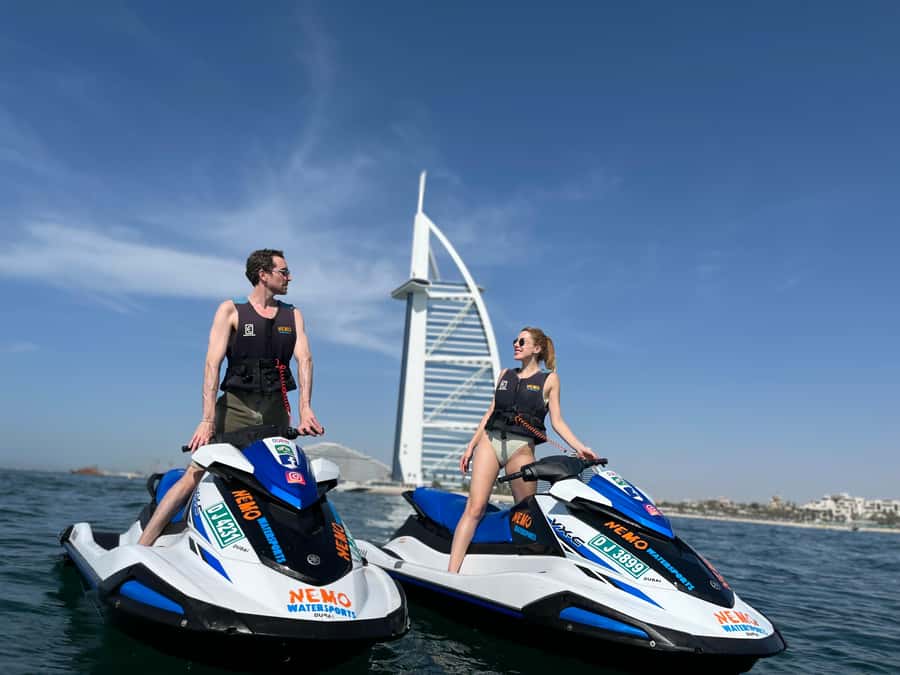 Dubai: Jetski to Burj Arab-Atlantis w Pic, Video & Icecream - Cooling down at Lumiere Café