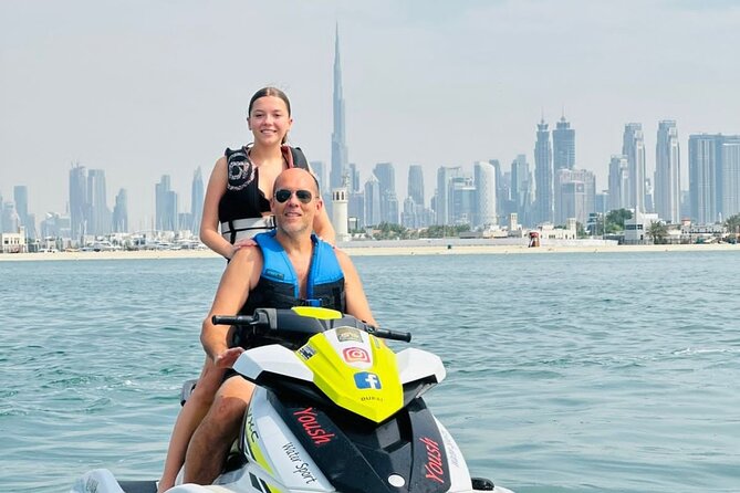 Dubai Jetski Tour of Burj al Arab and Burj Khalifa 45Min. - The safety briefing and first run from the marina